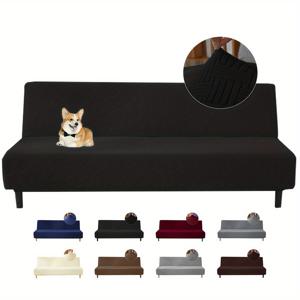 TEMU 1개 LTW 자카드 스트레치 무팔 소파 커버, 사계절용 접이식 소파 침대 커버, 탈착 가능한 세탁 가능한 무팔 타타미 커버, 누워 앉을 수 있는 접이식 소파용 먼지 커버, 레스토랑, 호텔, 연회장, 거실 홈 데코에 적용 가능|간이침대