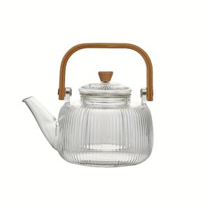 TEMU 1개 고보로실리케이트 유리 티포트 (뚜껑 및 필터 포함) - 내열 유리 차 세트, 차 잎 차, 중국 차 의식, 인덕션/스토브탑 (전기 조리대 호환) - 우아한 홈용 티포트