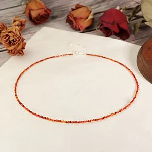 TEMU 여성을 위한 1pc AAAA+ 자연 카네리안 목걸이, 모양의 반지, 크림슨 레드, 패션 데일리 웨어, 성격을 드러내는, 패팅 없음 - 자연석 보석