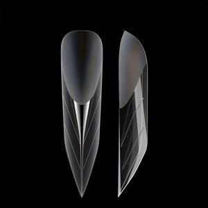 TEMU 120개 무광 포인트 네일 익스텐션 폼 세트 - 완벽한 커버력, 재사용 가능한 폴리 젤 몰드, 12가지 사이즈로 제공, 미용실 네일 아트 제작에 적합