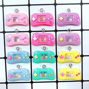 TEMU 12pcs 미니 게임 패 컨트롤러 레진 장식 귀여운 재미있는 만화 핸들 패ンデ트 귀걸이 키체인 DIY 공예 보석 만들기