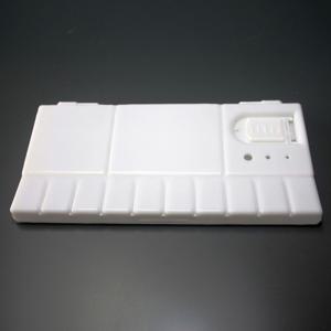 TEMU 엄지 구멍이 있는 플라스틱 아티스트용 접이식 페인트 팔레트 - 아크릴, 수채화, 유화용 경량 직사각형 믹싱 트레이