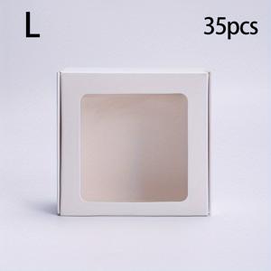 TEMU 그녀/남자를 위한 선물 35개 창문 선물 상자 - 브라운, 블랙, 화이트 크라프트 종이로 제작된 사각 접이식 비행기 상자 (수제 비누 및 풀아웃 주얼리 선물 상자용)