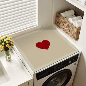 TEMU 드럼 세탁기 인조 가죽 커버 매트 19.69