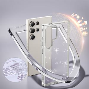 TEMU 갤럭시 A56 5G 케이스: 글리터 스파클 블링, 매트 백 케이스, 고강도 충격 방지 보호 케이스 S24 S23.A25.A06.A26.A36 스타리 스카이 투명 폰 케이스, 하드 백보드+소프트 소재