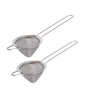 TEMU 1/2개 스테인리스 스틸 스트레이너 - 완벽한 주스 및 음료 여과를 위한 원뿔형 디자인, 필수 액세서리, 레몬에이드 및 민트 음료 제작에 적합, 바텐더 칵테일 여과, 음료 필수품, 선물 선택