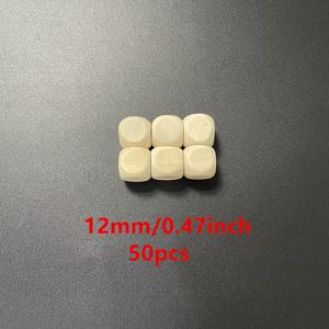 TEMU 50개 나무 D6 주사위 - 각인용 빈 면, DIY 공예, 보드 게임, 게임용 - RPG, 글쓰기, 게임 호환