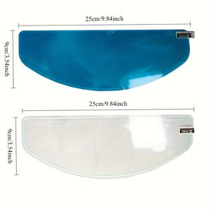 TEMU 두꺼운 안개방지 비 헬멧 바이저 필름 2쌍 - 이중층 고품질, 성인용 사이클링 안전 액세서리, 비와 안개 야외 스포츠 장비용 향상된 시야, 투명 내구성 필름
