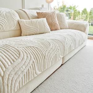 TEMU 미끄럼 방지 커버가 있는 플러시 소파 쿠션, 가을/겨울 소파 담요, 소파 커버, 소파 쿠션, 소파 세트 커버|쇼파커버|쇼파쿠션|쿠션커버