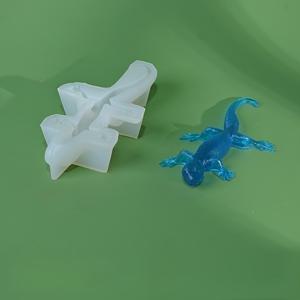 TEMU 1개 고급 시뮬레이션 도마뱀 실리콘 몰드 | 캔들/레진 겸용 | 내구성 강한 유연 소재 | 섬세한 질감 DIY 도구 | 홈 데코