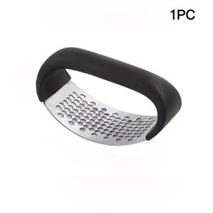 TEMU 1개 스테인리스 스틸 마늘 프레스, 빠르고 쉬운 분쇄를 위한 수동 핸드헬드 마늘 분쇄기, 내구성이 뛰어난 304 스테인리스 스틸 주방 도구, 효율적인 식사 준비, 전기 불필요, 일상용 마늘 다지기