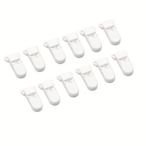 TEMU 12개의 T자형 플라스틱 클립 패스트너 세트, 올리거 클립 포함, 12가지 색상으로 제공. 수건, 수건, 서스펜더 클립, 배지 클립, 수공예, 전시, 장식 카드, 세탁, 옷 핀에 사용할 수 있습니다.