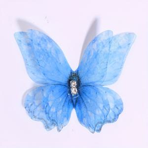 TEMU 30개 세트 아름다운 DIY 나비 장식 - 리얼리스틱 공작 깃털 나비 핸드메이드 액세서리 - 컬러풀 더블 레이어 튤 헤어핀, 의상 및 옷장식용