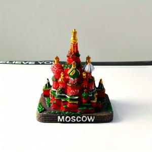 TEMU 1개 러시아 모스크바, 크리에이티브 랜드마크 건축 레드 스퀘어 장식 관광 기념품, 거실 홈 데코 소품 컬렉션 선물