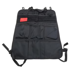 TEMU 전술용 멀티펑셔널 시트백 오거나이저, 나일론 야외 다목적 걸이형 수납백, 차량용 캠핑 기어백 다수의 포켓 포함