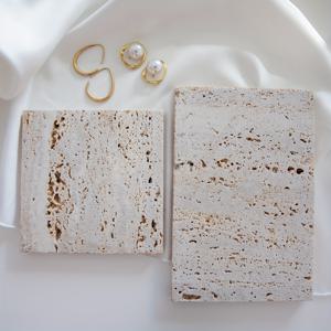 TEMU 2개 묶음 2가지 색상 우아한 베이지색 스톤 주얼리 디스플레이 스탠드 (원형 컷아웃) - 스타일리시한 사진 촬영 소품 및 반지, 귀걸이, 목걸이 보관 보드 - 일상적인 사용에 적합, 주얼리 디스플레이 스탠드, 주얼리 타워