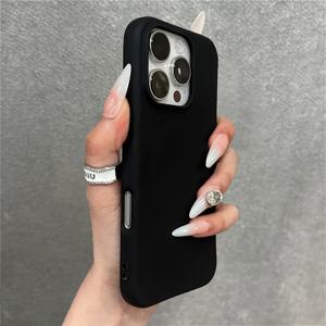 TEMU 휴대폰 케이스 - 고급스럽고 스타일리시한 무광 휴대폰 케이스, 5가지 트렌디한 색상으로 제공, 아이폰 11-16 (Pro/Max/Plus) 호환, 초박형 TPU, 스크래치 방지 및 충격 방지, 휴대폰 보호 커버