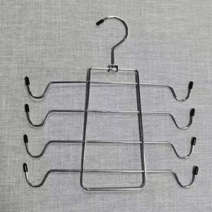 TEMU 1팩 4단/8단 금속 속옷걸이, 공간절약형 접이식 브라 & 넥타이 정리대, 다층 디자인