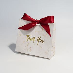 TEMU 50개 대리석 무늬 우아한 감사 캔디 & 선물 상자 리본 포함 - 웨딩, 졸업 선물 포장, 웨딩, 샤워, 파티용