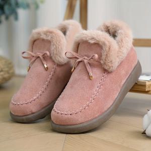 TEMU 여성 겨울 부츠 - 플러시 안감, 튼튼한 그립, 따뜻함을 위한 두꺼운 내장, 두꺼운 밑창으로 따뜻한 겨울을 위한 다재다능한 신상 스타일, 여성 신발|스포츠|신발