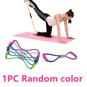 TEMU 요가 저항 밴드 - 중간 강도 핑크/퍼플 탄성 운동 코드, 미끄럼 방지 핸들 & 스택 가능한 디자인, 헬스용 다단계 근력 훈련, 코어 운동, 가슴 프레스, 복부 토닝 - 남녀공용