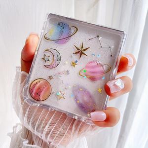 TEMU 폰 케이스: 플래닛 유니버스 Z Flip 6, Z Flip 7, Z Flip 5 호환 소프트 안티드롭 보호 케이스 여성용