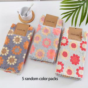 TEMU 5개 세트 초극세사 스타일 페이스 타월, 빠른 건조, 높은 흡수력, 화학성 첨가물 무첨가, 모든 밝은 베이지 톤에 적합, 가정 및 욕실 사용에 이상적