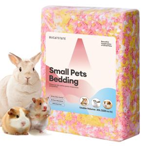 TEMU BUCATSTATE 20L 햄스터 및 소형 애완동물용 종이 침구 - 99% 먼지 없음, 초부드러움, 냄새 제어 케이지 리터 | 햄스터, 쥐, 시리아/골든 햄스터, 등에 이상적
