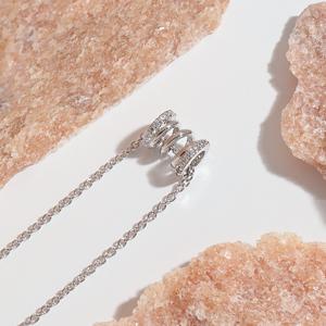 TEMU 행운의 비즈 스피너 목걸이 - 우아한 칼라본 체인, 파티·웨딩·데일리웨어용 회전 액세서리, 연중 행운 소품 (블랙, 웨딩, 크리스마스, 할로윈, 추수감사절에 적합)