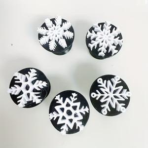 TEMU 5개 세트 도자기 클레이 엠보싱 도구, 눈꽃 패턴, 도자기 도구, 완벽한 휴일 생일 선물, 창의적인 엠보싱 도구, 눈꽃 스탬프, 클레이 스탬프, 도자기 스탬프, DIY 애호가용
