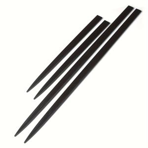 TEMU 튼튼한 차량 문 보호 스트립 4개 세트 - 세련된 조명 방충 가드 - 블랙 카본 파이버 엔드가 충격을 방지하는 범용 사이드 스커트 미끄럼 방지 스티커