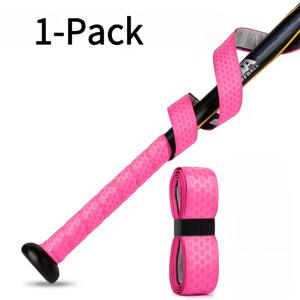 TEMU 야구/소프트볼/크리켓 배트용 5색 미끄럼 방지 그립 테이프 - 풀 접착 쿠션 배트 랩, 전천후 미끄럼 방지 손 감촉 스틱 랩핑 테이프, 쉬운 설치로 성능 향상