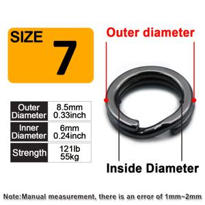 TEMU 100개 9KM DWLIFE 헤비듀티 소금물 낚시 스플릿 링 - 하이퍼 와이어 스테인리스 스틸 루어 커넥터, 평평한 터미널 태클 스냅 링, 소금물 및 민물용, 루어, 싱커, 플로트, 훅, 스위블 호환 - 벌크