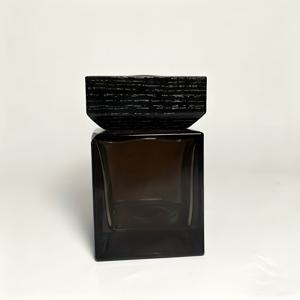 TEMU 럭셔리 우드 탑 에센셜 오일 & 향로 유리 아로마테라피 디퓨저 병 - PVC 프리 현대적인 직사각형 스칸디나비아 향기, 장식용 핸드워시 전용 (PVC 없음, 애완동물용)