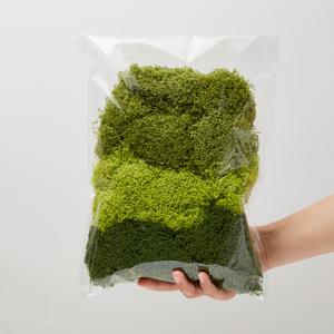 TEMU 100g 인조 이끼 | 테라리움, 암석 정원 & 미니 조경용 녹색 식물 잔디 장식 | 공예 및 장면 디자인에 적합 | 자연스러운 모양의 이끼 | 내구성 좋은 인조 식물