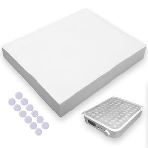 TEMU 300개 파란색 PP 재질 네일 먼지 필터 페이퍼, 네일 진공 청소기용 교체 필터 패드, 비전기식, 19.3x24cm, 네일 도구, 네일 액세서리, 네일 아트, 살롱용, 피부 친화적, 내구성, 휴대성, 배터리 불필요