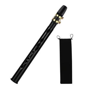 TEMU 1팩 휴대용 포켓 색소폰 - 8홀 미니 색소폰 클라리넷 마우스피스 포함, 컴팩트 레진 색소폰, 초보자 친화적, 여행용 악기 - 레드