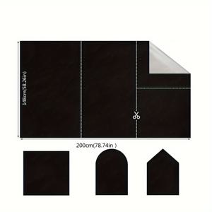 TEMU 휴대용 암막 커튼, 100% 빛 차단, 드릴 없이 간편하게 부착, 자가 접착식 잠금 장치 특징, 창문에 적합, 조절 용이, 가정, 사무실 또는 여행에 적합