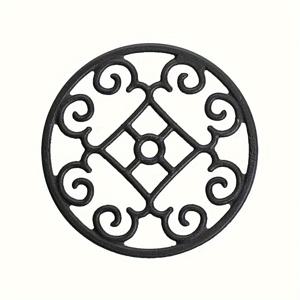 TEMU 슬리핑 방지 기능이 있는 튼튼한 주철 가스레인지 스탠드. 요리 중에 냄비와 프라이팬을 안전하게 고정하도록 설계되었습니다.