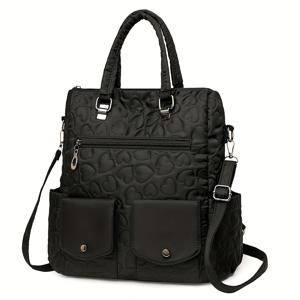 TEMU 레트로 여성용 백팩, 다양한 착용 스타일.