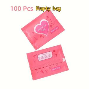 TEMU 100개 미스터리 포장백, 플라스틱 파우치, DIY 주얼리용 빈 백, 수공예품 전시 및 비즈 제작 용품