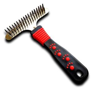 TEMU 강아지 그루밍 빗, 털 정리 및 트리밍 빗, 대형견용 이중열 빗, 매듭진 털 정리에 적합