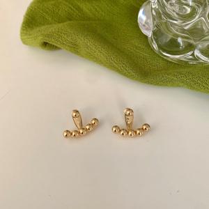 TEMU 알러지 방지, 스테인리스 스틸 조절형 귀걸이 - 비즈 심플 펜던트, 데일리웨어 및 파티용, 발렌타인데이 선물, 귀여운 귀걸이, 정교한 액세서리, 편안한 착용감, 다재다능한 패션, 내구성 있는 주얼리, 주얼리 애호가를 위한 필수 아이템