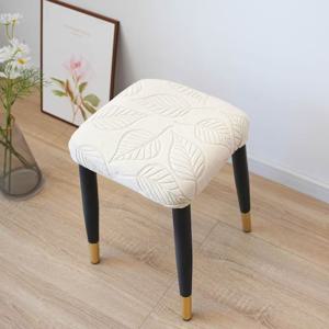 TEMU 5가지 색상 제공, 고품질 탄력성 조절 가능한 잎사귀 패턴 사각 의자 커버, 미끄럼 방지 및 먼지 방지 스툴 커버, 내구성 있고 부드럽고 편안한 의자 보호 커버. 홈 데코레이션에 이상적, 결혼식, 파티, 바, 호텔에 적합한 의자 커버, 가정용 필수품. 사계절 사용 가능, 캠핑 필수품