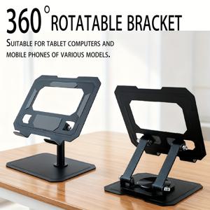 TEMU 360° 회전 듀얼 암 내장, 4in1 멀티앵글 조절 가능 (0°-360°) 헤비듀티 태블릿 & 아이패드 스탠드 - 아이패드 프로/에어/미니, 태블릿, 스마트폰 4.7-16.5인치 호환 / 휴대용 데스크탑/노트북 홀더 / 사무실용