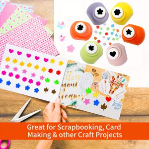 TEMU 수동 종이 펀치 도구 세트 - 3/8