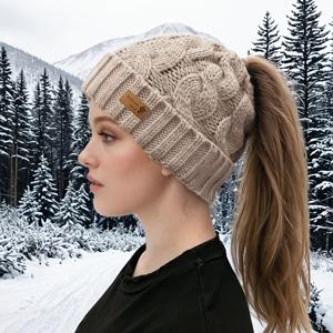 TEMU 가을/겨울 모자, 따뜻하고 포근한 귀 보호 비니