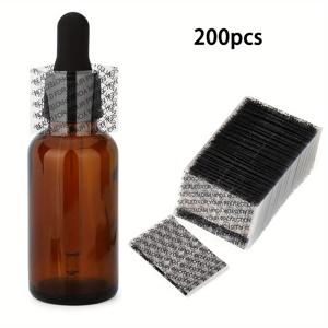 TEMU 200개 41x30mm 구멍 뚫린 투명 열수축 밴드, 병, 병, 립글로스 튜브, 캡용 열수축 포장 씰, 직경 2.1-2.4cm/0.82-0.94인치 호환