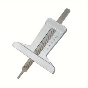 TEMU 타이어 트레드 깊이 측정 캘리퍼스, 소형 트레드 게이지, 검사용 스케일 자, T자형 캘리퍼스