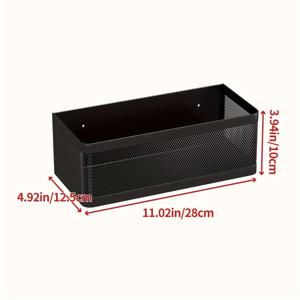 TEMU 다용도 자석 스파이스 랙 & 종이 타월 거치대 - 드릴 필요 없는 벽걸이 주방 정리대, 주철 선반 포함|수건